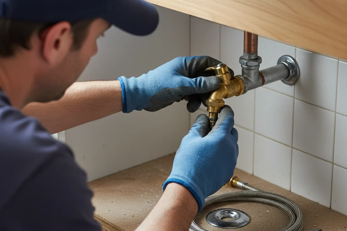 Shutoff valve and fitting work during Repiping in Redding